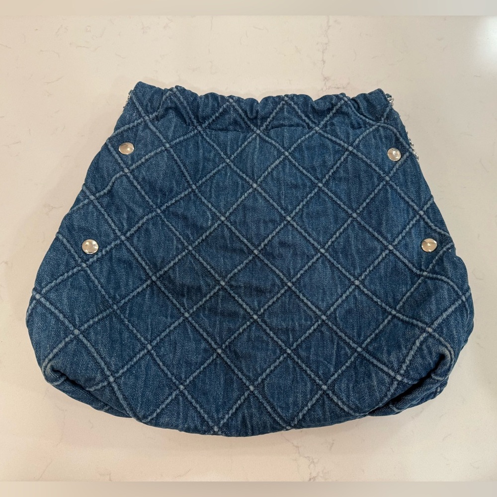 Tory Burch Denim Quilted Shoulder Bag - Picture 4 of 11